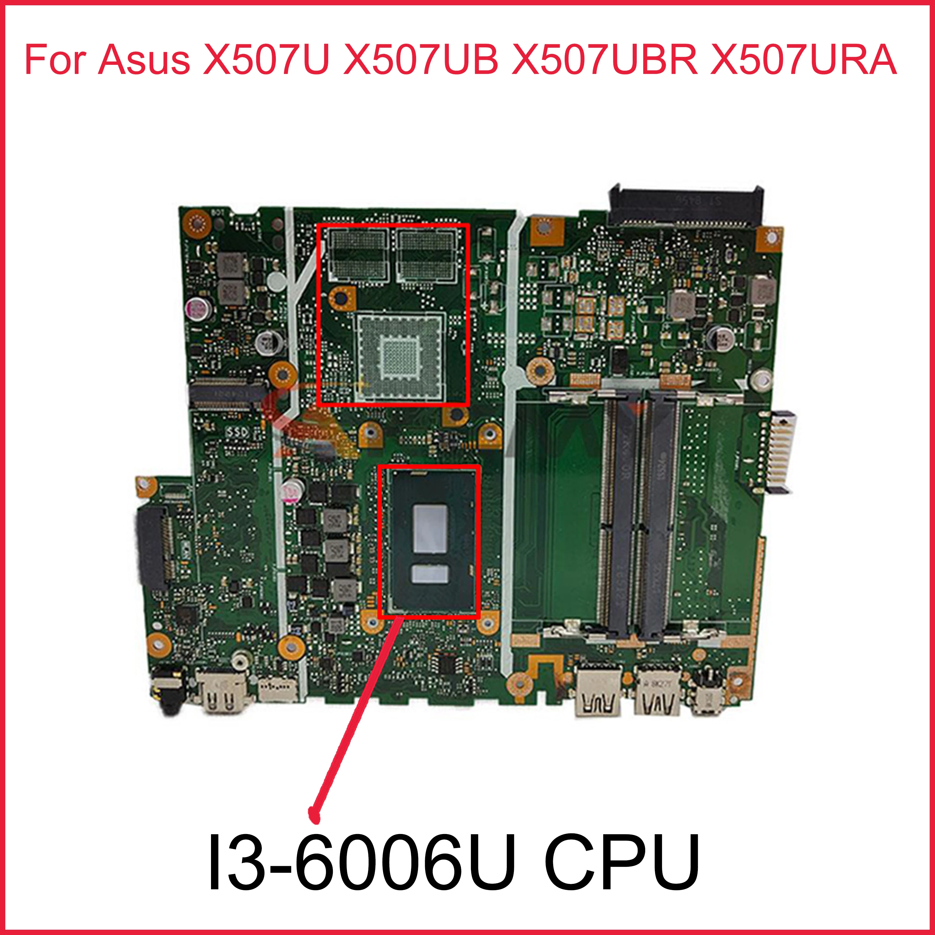 

Материнская плата X507UB /X507UA для Asus X507U X507UB X507UBR X507URA Y5000UB