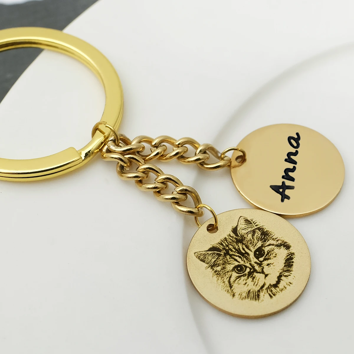 

Custom Picture Dog Keyrings Jewelry Personalized Photo Keychain Cat Photo Keychain Pet Portrait Keepsake Memory Pet Lover Gift