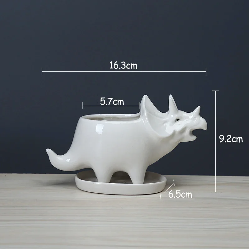 

Керамический плантатор трицератопса Homelike Decor