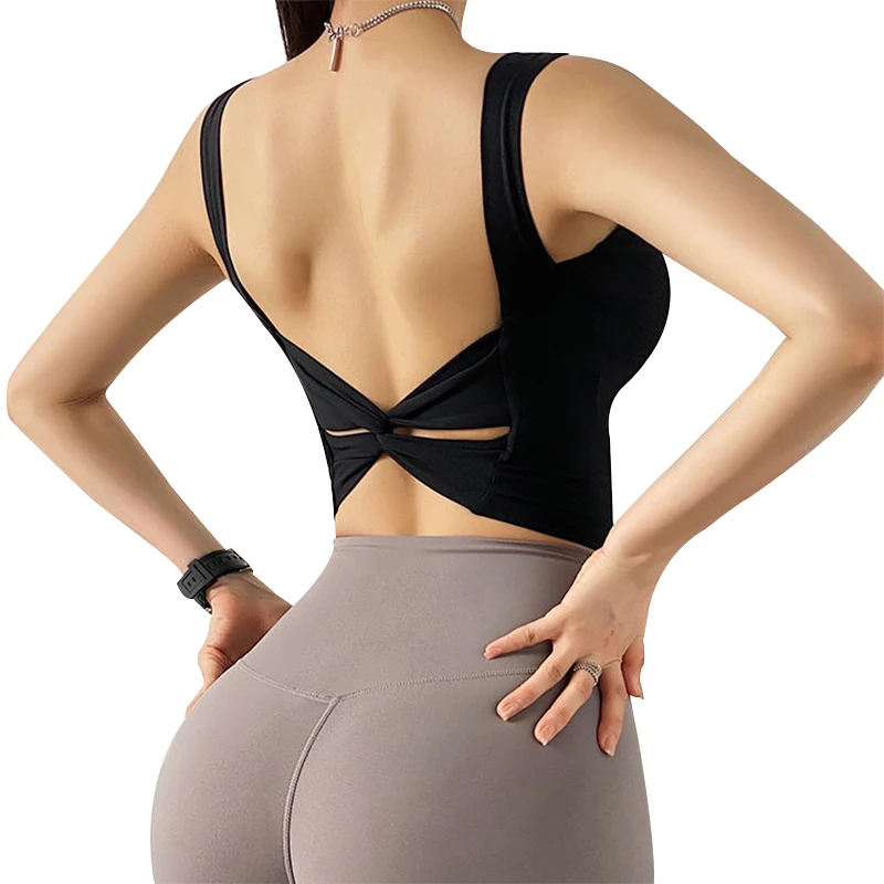 

Women's Tube Top Women Bra Sexy Top Woman Breathable Underwear Women Fitness Yoga Sports Bra For Women Gym Solid Sports Bra