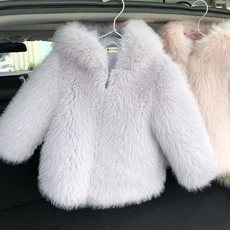 

Boys Warm Fur Hooded Cotton Coat 2022 Autumn Wwinter Girls Coat Children's Cotton Padded Jacket