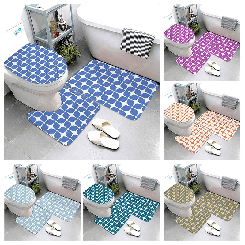 

Anti-slip Bath Mat Bathroom Small Rug Shower Mat Decorative Absorbent Foot Mat Entrance Bathtub toilet rug simple Nordic Modern