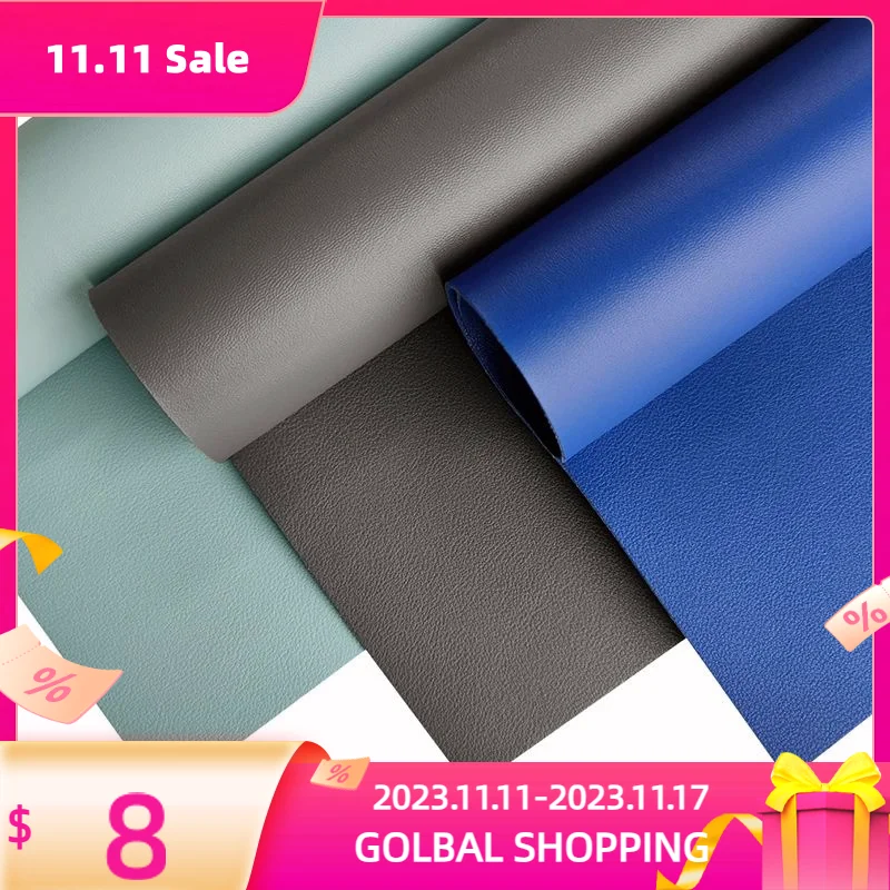 

30x135cm Faux Leahter Double Sided Sheets Thick Synthetic Crafts Fabric For Leather Sofa Car Earring Sewing Making DIY Project
