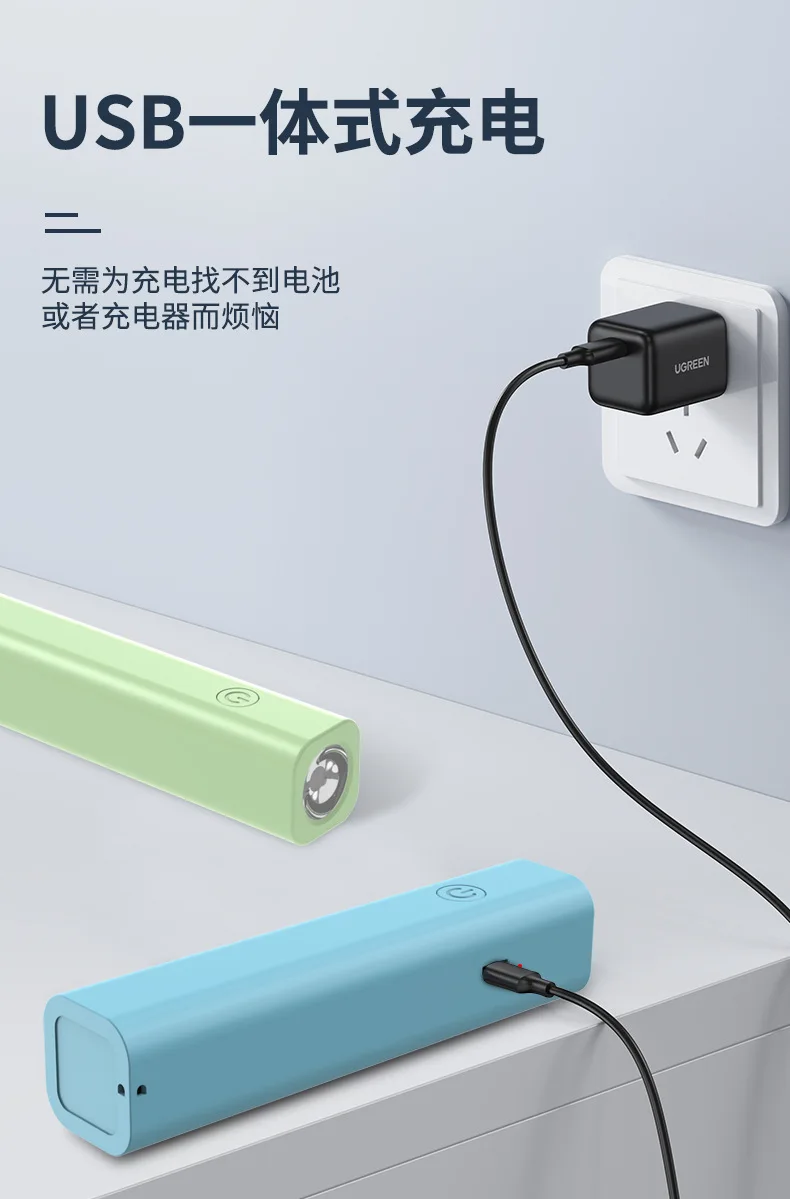 Светодиодный мощный фонарик с USB-зарядкой