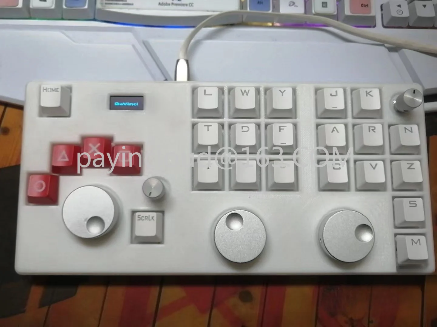 

Clip Keyboard, Da Vinci Console, Pr Clip, PS Retouching, Knobs and Keyboard Keys + Knobs Are All Function Customization
