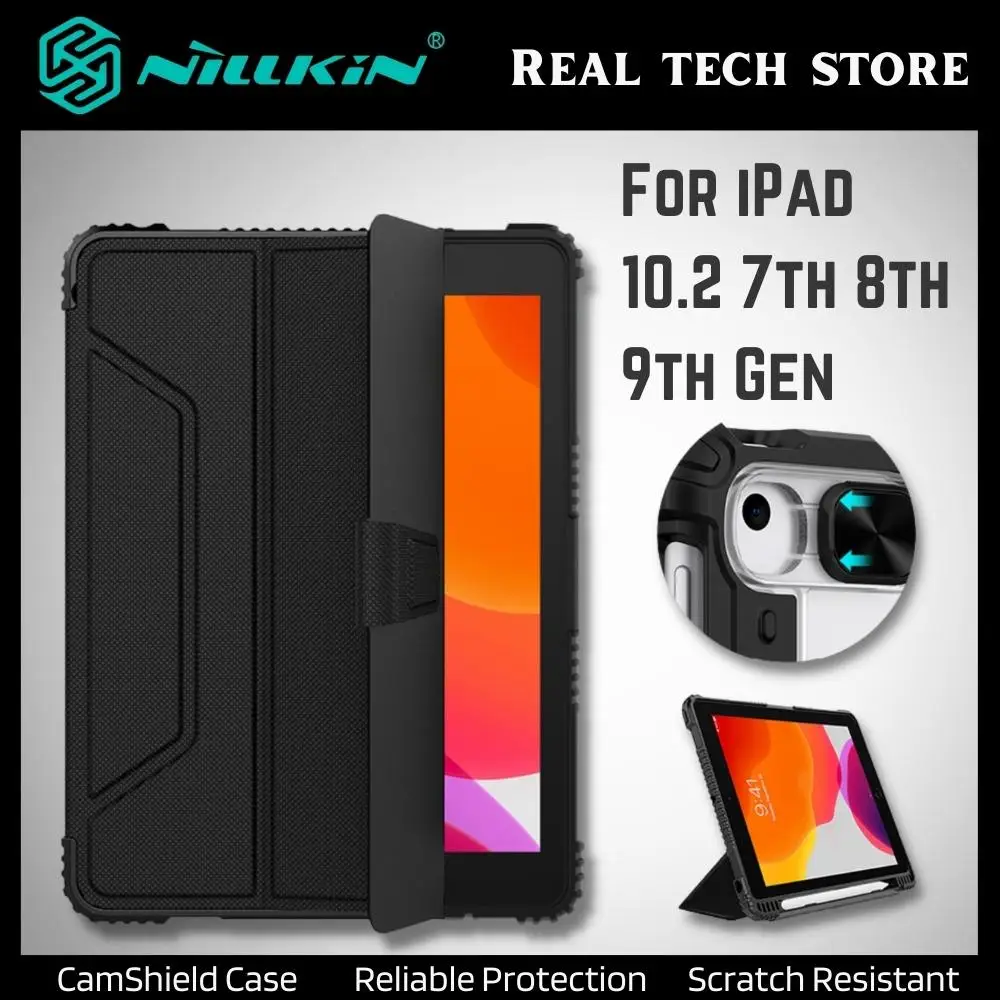 

Nillkin Magnetic Case for iPad 9th Generation Case for iPad 8th 7th Generation Camera Protection Cover With Pencil Holder
