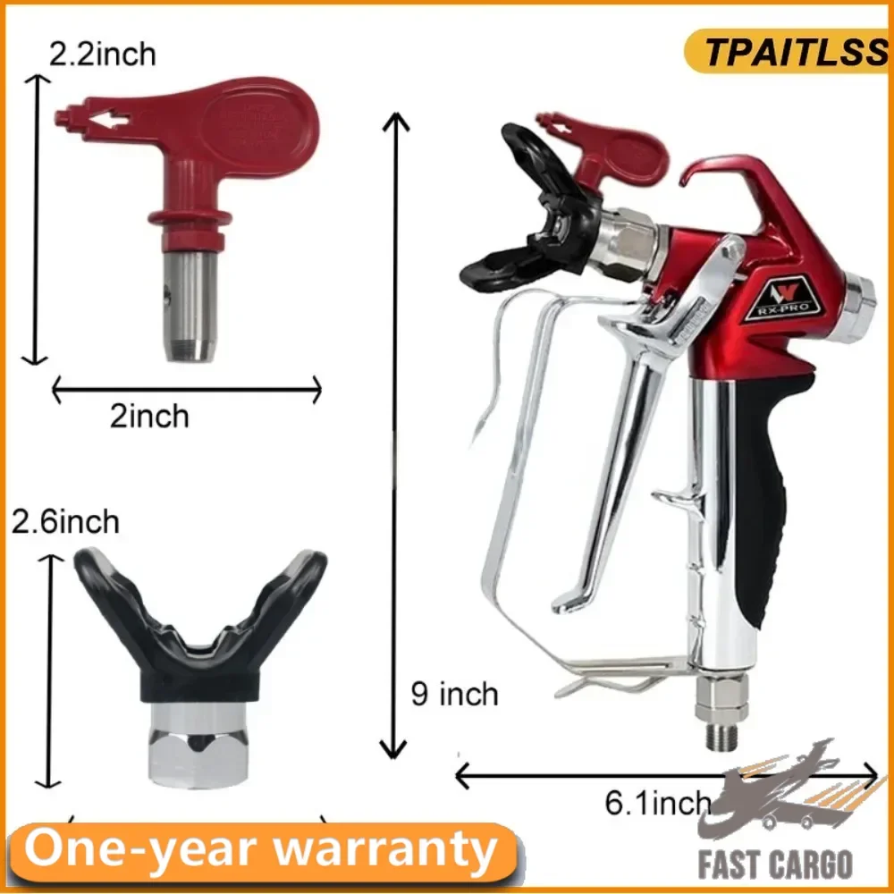 Пистолет-распылитель краски без воздуха RX-Pro серии Red 538020 с наконечником 517 и