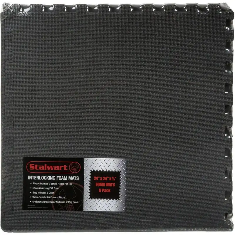 

Mat Floor Tiles, Interlocking EVA Foam Padding, 6 Pack, 3/8 In. Thick Mat Travel Canping equipment Inflatable mattress ultraligh