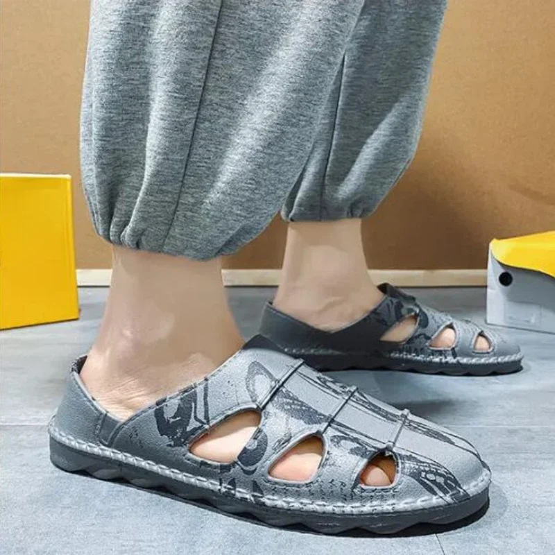 Сандалии мужские легкие обувь для сада и пляжа дышащая подошва из ЭВА клоги улицы