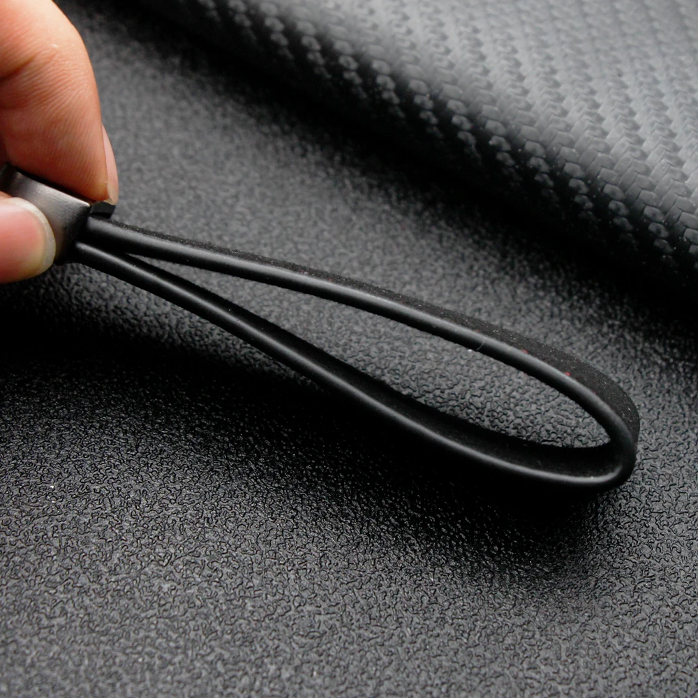 Симпатичный металлический кожаный брелок для ключей мужчин и женщин с пряжкой