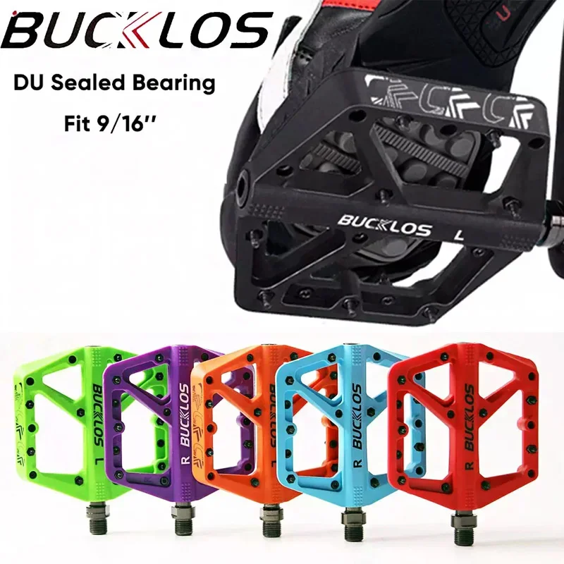 BUCKLOS противоскользящая педаль для велосипеда MTB нейлоновые педали горного