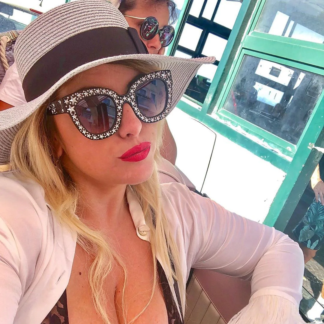 Солнцезащитные очки кошачий глаз женские милые пикантные ретро-очки большого