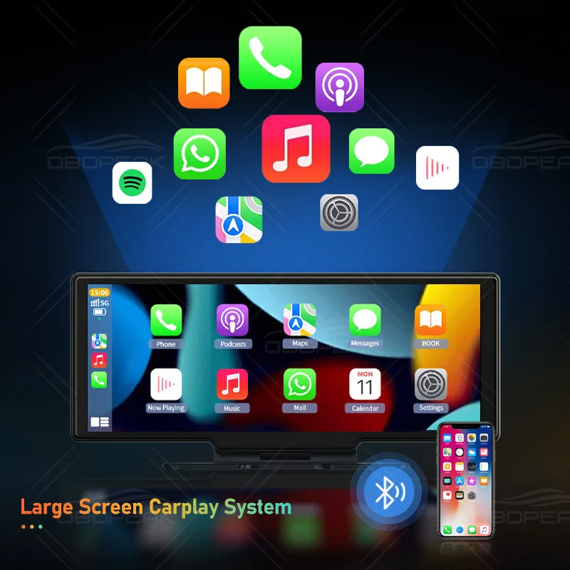 OBDPEAK K2 10.26 Cal wideorejestrator samochodowy 4K 3840*2160P GPS Carplay i Android kamera samochodowa Dashboard nawigacja GPS 5G WIFI rejestrator jazdy 3 OBDPEAK K2 10.26 Cal wideorejestrator samochodowy 4K 3840*2160P GPS Carplay i Android kamera samochodowa Dashboard nawigacja GPS 5G WIFI rejestrator jazdy 3