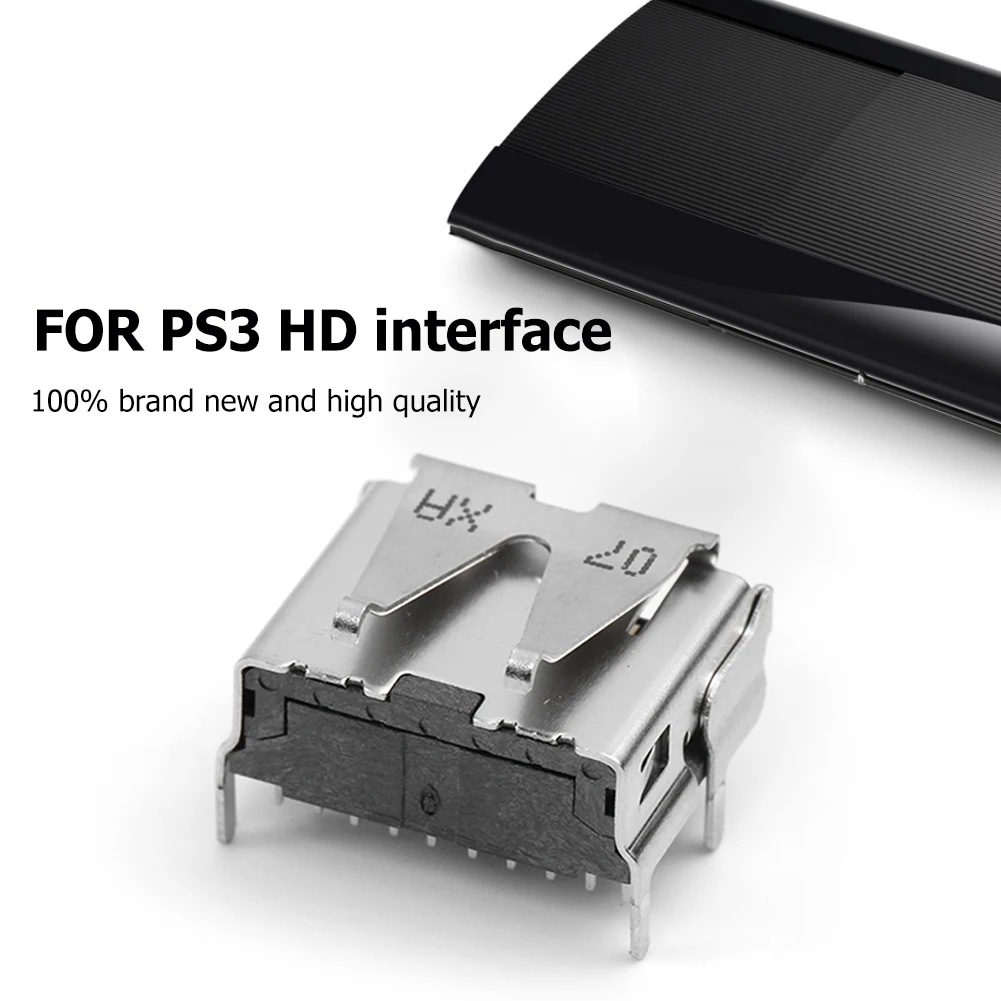 

Metal Durable HDMI-compatible Port Interface Connector Replacement Parts for PS3 3000/4000 Super Slim HDMI-compatible Port Jack