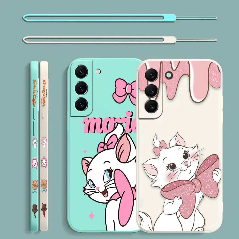 

The Aristocats Cute Marie Cat Phone Case For Samsung Galaxy S23 S22 S21 S20 FE Ultra S11 S11E S10 S10E S9 Plus Lite Liquid Cover