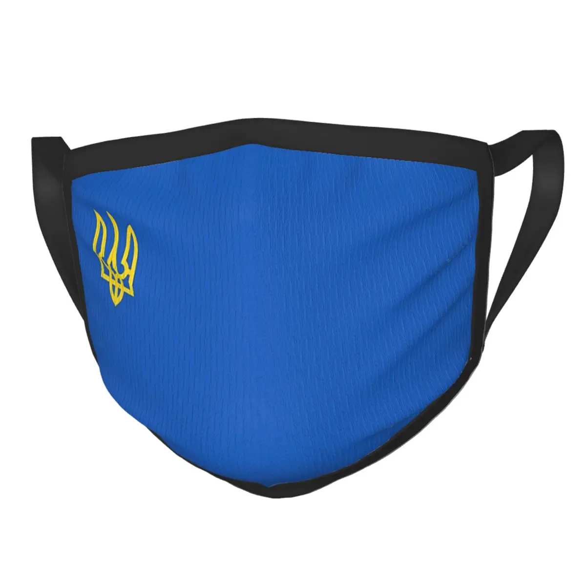 

Небольшая многоразовая маска для лица с украинским флагом, маска против смога, защитная маска, респиратор, маска для рта