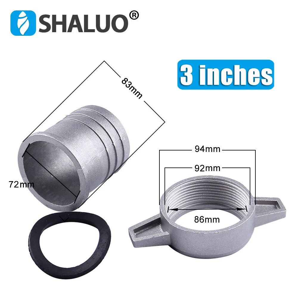 

Соединительные фитинги для водяных насосов 2 и 3 дюйма, алюминиевый соединительный ключ для труб с резиновой прокладкой, соединитель для насосов, фитинг для труб, запчасти для бензиновых насосов