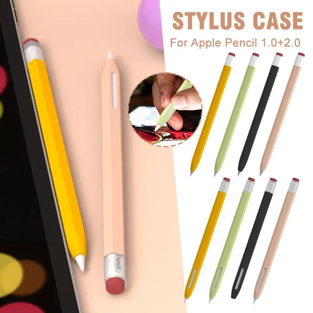 

Силиконовый чехол для Apple Pencil 1 2, силиконовый защитный чехол, чехол для 1-го 2-го поколения, чехол-карандаш для Apple Stylus