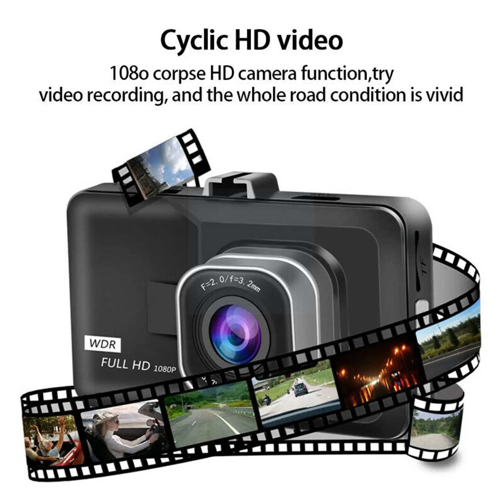 

3 Inch Car Dash Camera Full 1080P DVR Car Driving Video Loop Recorder Vehicle Camera For Front And Rear Night Vision G-Sens N1O1
