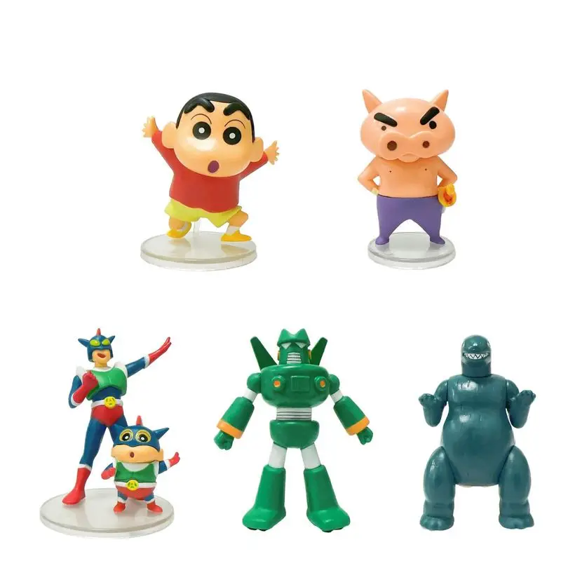 

Аниме фигурки Crayon Shin-chan, экшн-фигурки монстров из японского мультфильма, ПВХ материал, периферийная игрушка, Отправка подарков, экшн-фигурки...