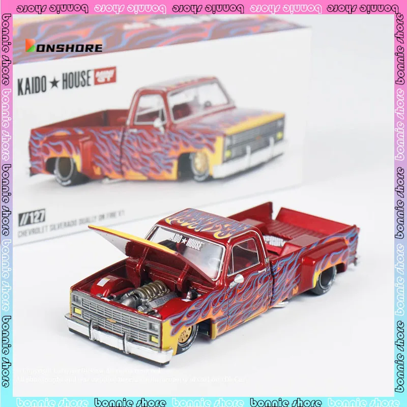 Модель автомобиля Mini GT 1/64 Chevrolet Пикап Подарок другу Комнаты Дисплей Орнамент