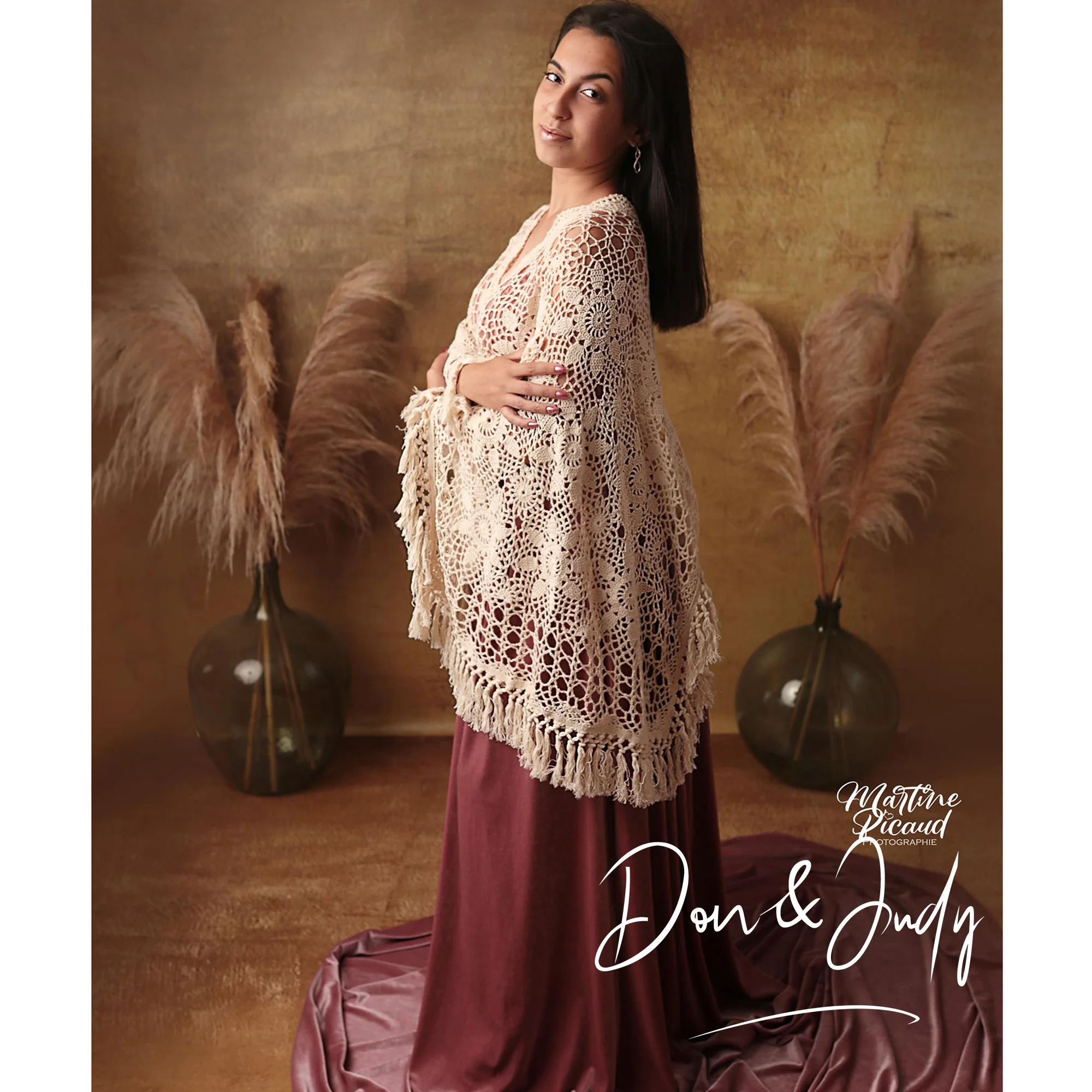 Don &amp Judy бархатное женское платье с v-образным вырезом хлопковая шаль и