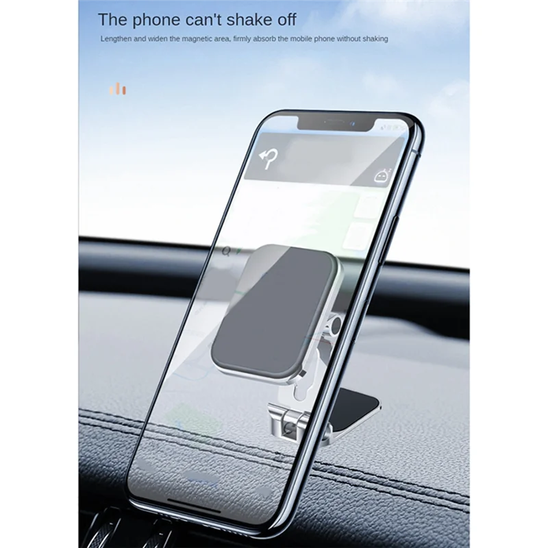 360 ° Вращающийся складной магнитный автомобильный держатель для телефона