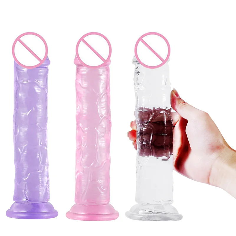 Soft Jelly Women's Dildo suction cup Anal Realistic Penis Sex toys Female Masturbator Dildos G-spot Orgasm faloimetor for women