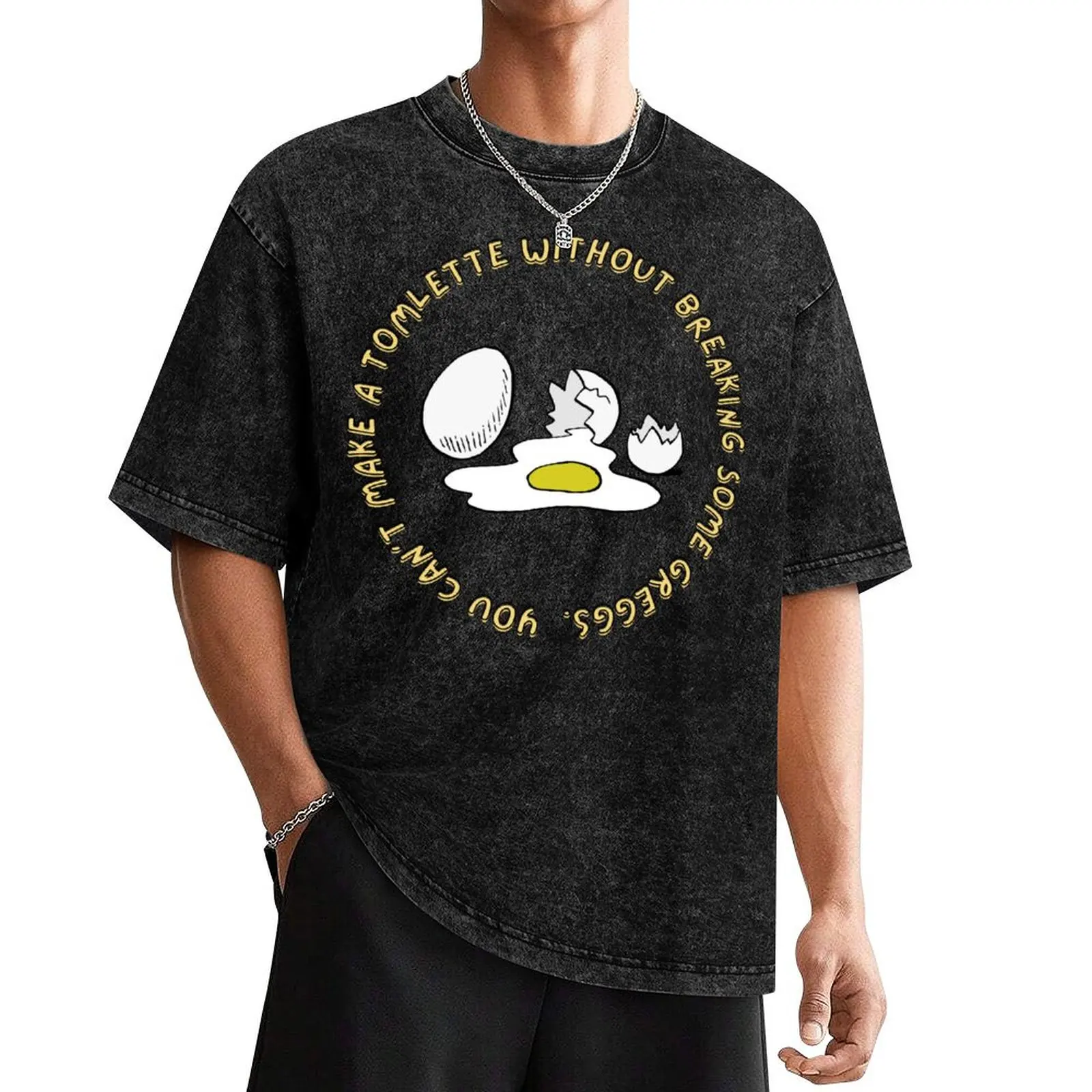 Вы не можете сделать томарте без разрывающих trochę greggs Футболка с рисунком