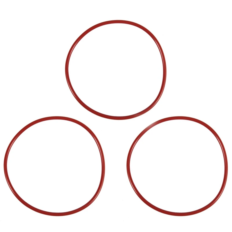 

3X Red Silicone O Ring Seals Tree 110Mm X 104Mm X 3.5Mm