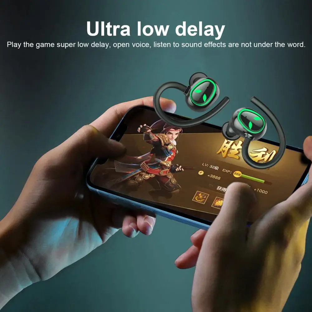 

Intelligent Noise Reduction Comfortable to Wear Bluetooth-compatible5.1 Ear Hook Sports Headset for Android Phones