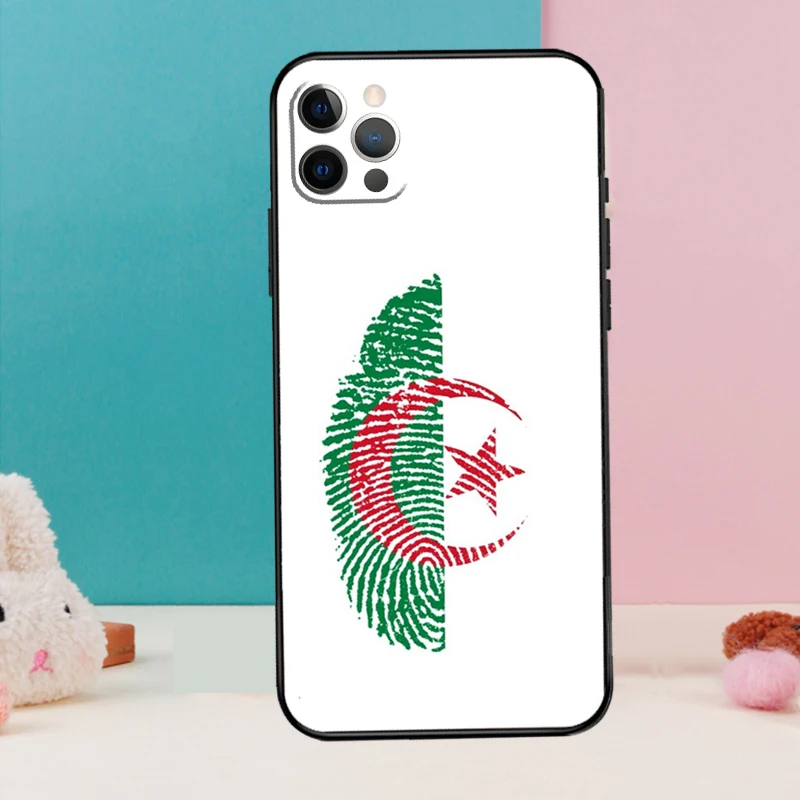 Чехол для телефона с ретро-дизайном флага Алжира для iPhone 17 Air, 16, 15, 13, 12, 11, 14 Pro Max, 12, 13 mini, 15, 16 Plus, 16e (art.: 3920db408e89f) - 3920db408e89f