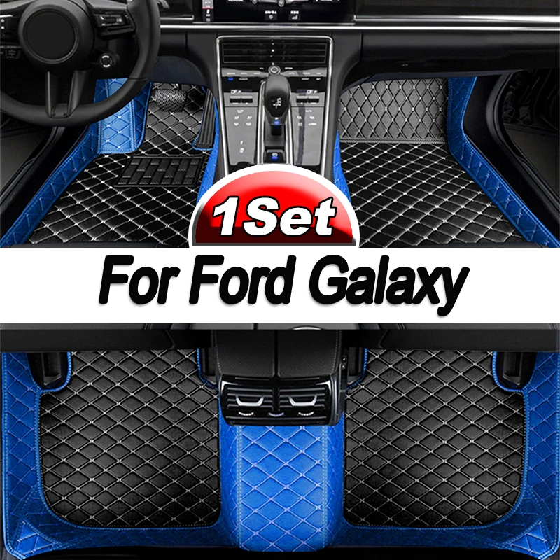 

Автомобильные коврики для Ford Galaxy Mk IV 3 2016 ~ 2019, 7 сидений, автомобильные интерьерные части, водонепроницаемый напольный коврик, автомобильный коврик, полный комплект, автомобильные аксессуары