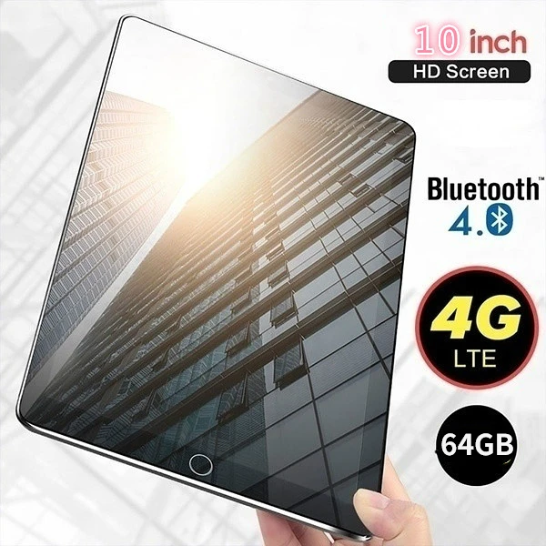 2023 NEW 10.1 Inch 4G+64GB Tablet Octe Core 4G Network WiFi Tablet PC Android 9.0 Tablet Dual SIM Dual WIFI