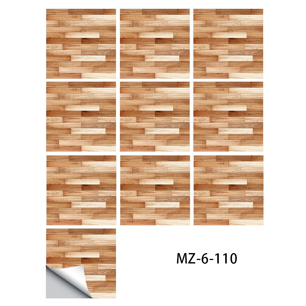 

10 шт./компл., матовая имитация плитки, наклейка на пол, домашнее украшение, самоклеящаяся Водонепроницаемая Наклейка на стену для кухни, ванной, гостиной