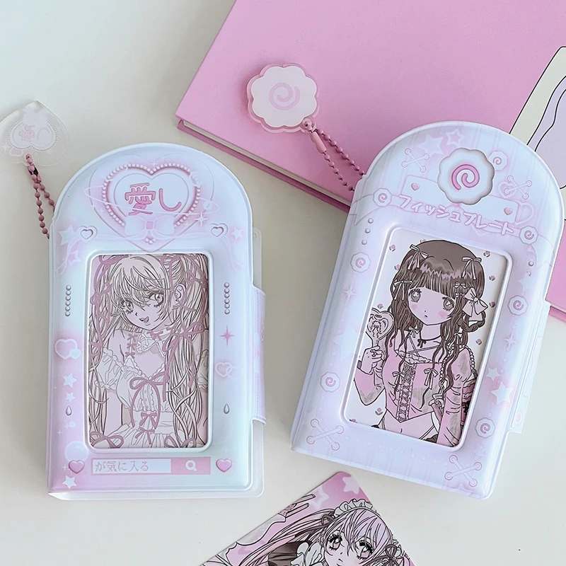 Папка для фотографий 3-дюймовый фотоальбом Kpop подвесной держатель фотокарточек