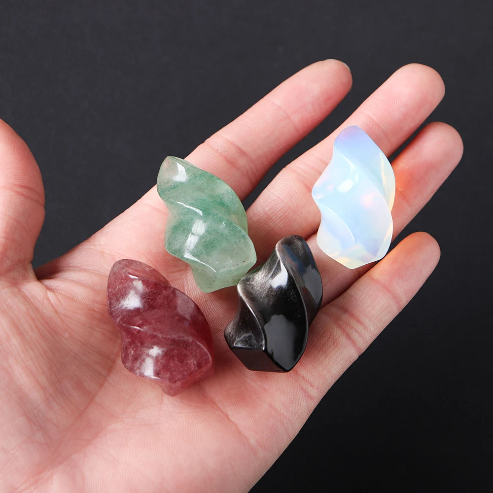 Статуя ффонарь ря из натурального кристалла резьба розового кварца ручная