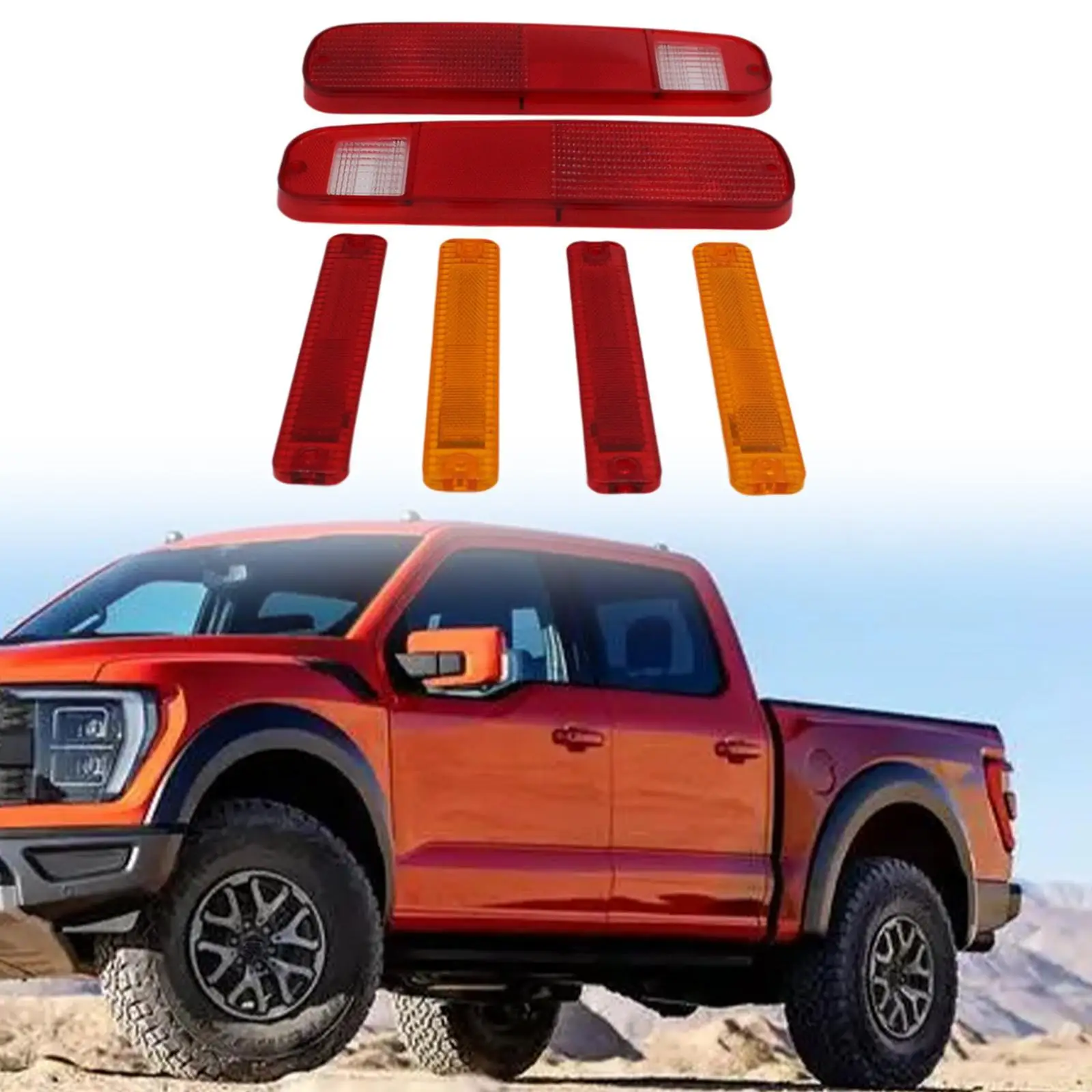 Комплект задних фонарей и боковых крыльев для замены легкая установка высокая