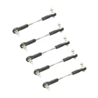 5 шт., комплект пластиковой тяги M2, в комплект входит шаровой шарнир и металлический стержень для толчков для радиоуправляемой лодки, автомобиля, самолета, детали