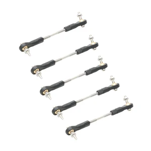 5 шт., комплект пластиковой тяги M2, в комплект входит шаровой шарнир и металлический стержень для толчков для радиоуправляемой лодки, автомобиля, самолета, детали