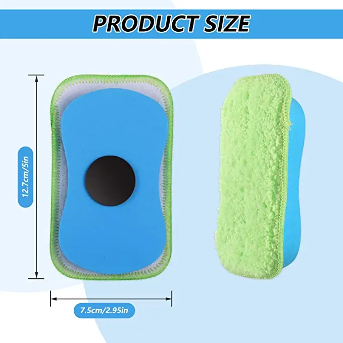 

2 Pieces Blackboard Eraser Chalkboard Dustless Erase Playroom Teaching