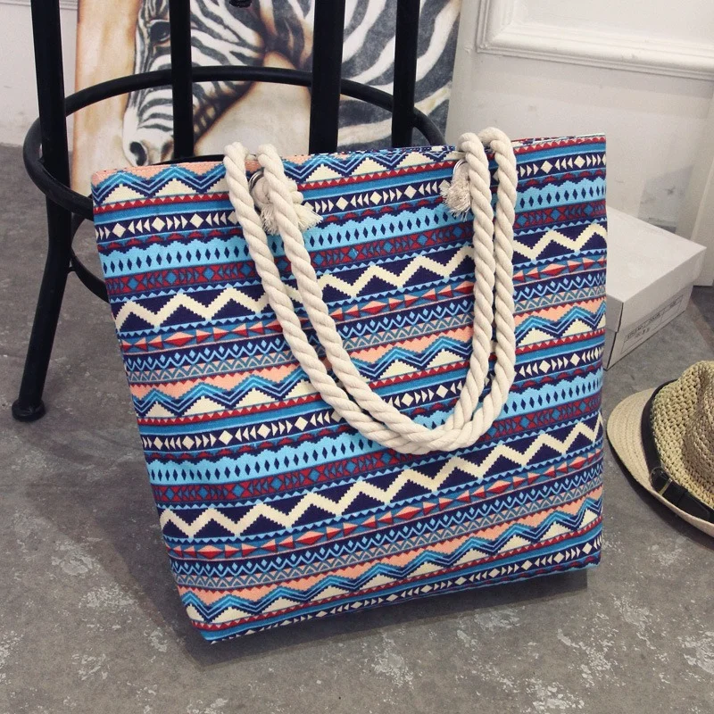 

Fashion Folding Women Big Size Handbag Tote Ladies Casual Flower Printing Canvas Graffiti Shoulder Bag Beach Bolsa Fesmallna