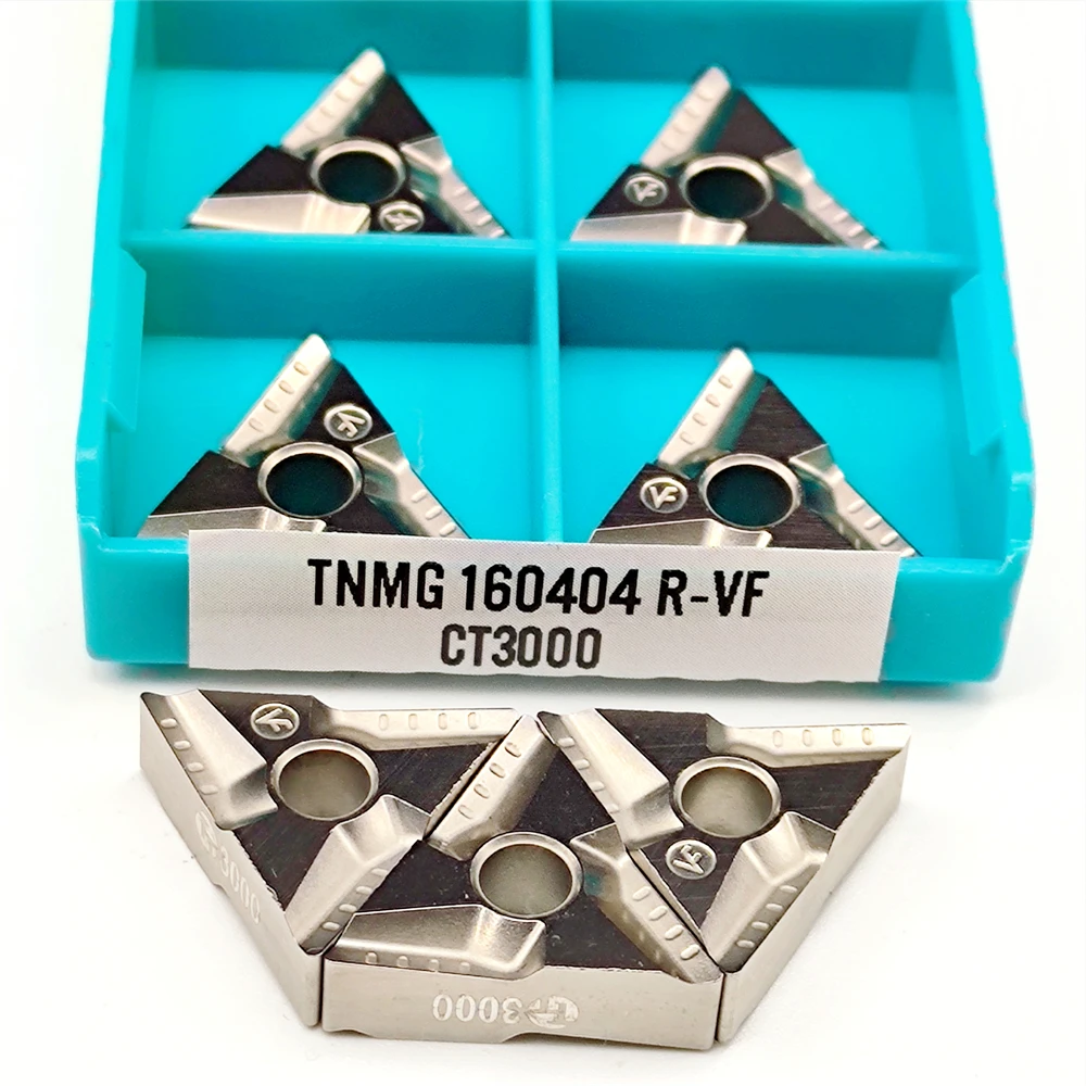 

High Quality Grooving Tools TNMG160404R VF CT3000 CNC Carbide Insert Turning Metal Lathe TNMG 160404R Cutting Blade
