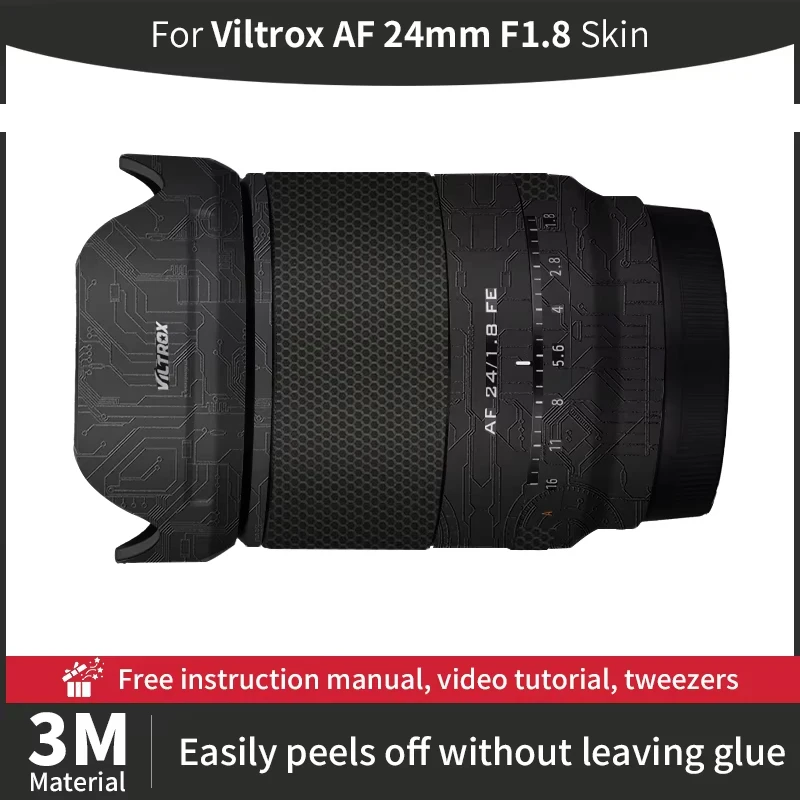 Для Viltrox AF 24 мм F1.8 кожух объектива камеры Sony Skin против царапин наклейка на