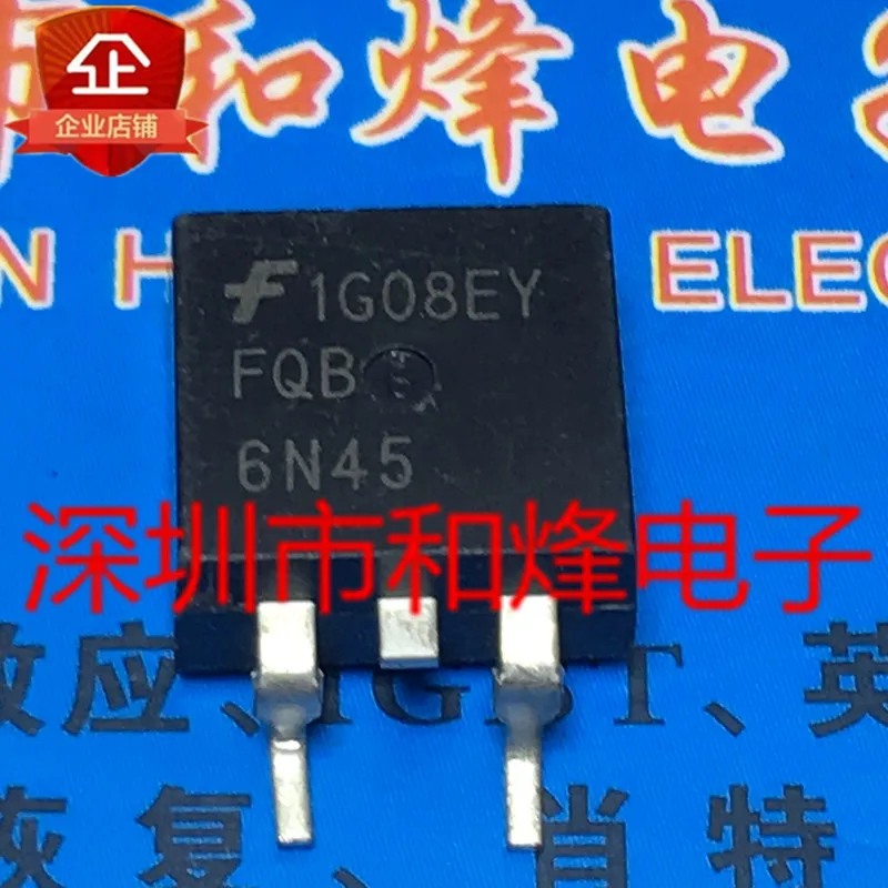 

5PCS-10PCS FQB6N45 TO-263 6.2A 450V NEW AND ORIGINAL ON STOCK