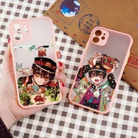 jibaku shounen hanako kun phone case matte transparent for iphone 7 8 11 12 13 plus mini x xs xr pro max cover