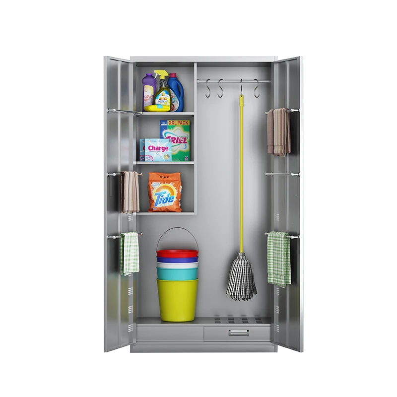 

Hxl Stainless Steel Cleaning Cabinet Sundries Locker School Mop Storage Cabinet Cleaning Tool Cabinet