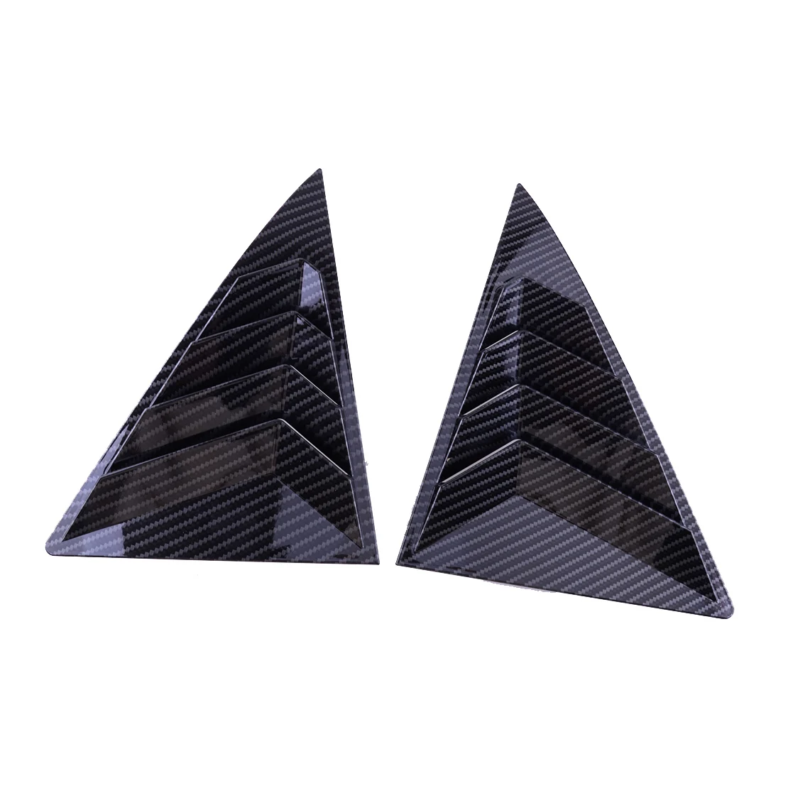 

Carbon Fiber Style 1 Pair Left and Right Side Window Louver Shutter Vent Cover Scoop Trim Frame fit for Toyota Camry 2007-2014