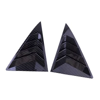 carbon fiber style 1 pair left and right side window louver shutter vent cover scoop trim frame fit for toyota camry 2007 2014