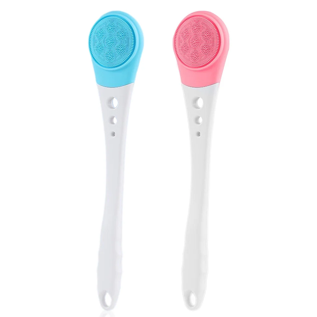 

Electric Brush with Long Handle Showering IPX7 Waterproof Back Body Bath Washing Tool Massage Brushes for Toilet Blue